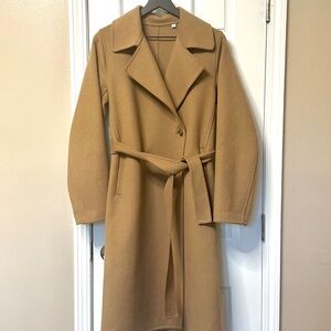 Uniqlo double face wool blend coat